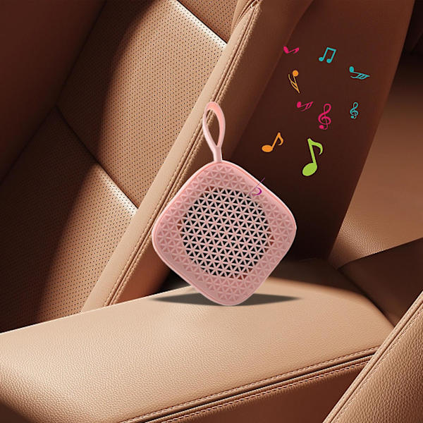 Bärbar högtalare Bluetooth-högtalare Trådlös högtalare Bluetooth 5.0 Minihögtalare（Rosa）