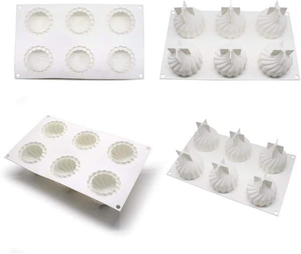 Mousse-tårtform i silikon - 3D-bakform för kakor - DIY-dessertform