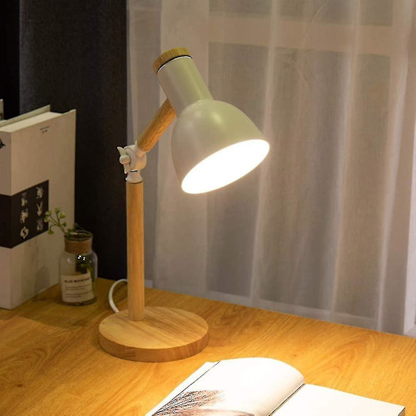 Dekorasjon Bordlampe Led Skrivebordslampe E27 Stue Tretrelampe Moderne