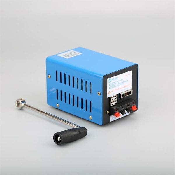 Handgenerator, Handladdad generator Bärbar Hög Effekt USB Laddningsbar Nödgenerator för Camping Utomhusaktiviteter