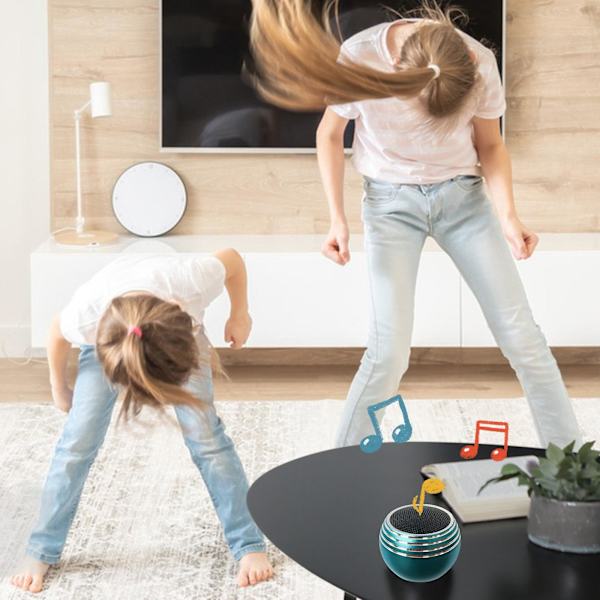 M9-Border Mini Bluetooth Liten Högtalare Parat Subwoofer Bärbar Trådlös Röst Hög Volym Bärbar Ljud（Blå）