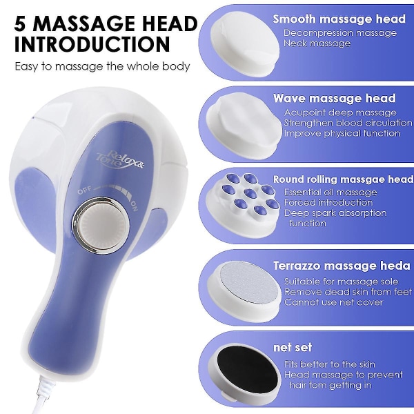 5 Hoveder Spin Body Massager Relax Spin Tone Slankende Tab Vægt Forbrænde Fedt Fuld Krop Massage Apparat