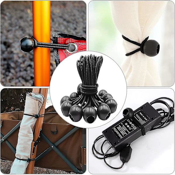 Presenningklämma och bungee-sladd och karbinhakar presenningklämma set för vindtät camping presenning bil pool båtöverdrag 31 delar