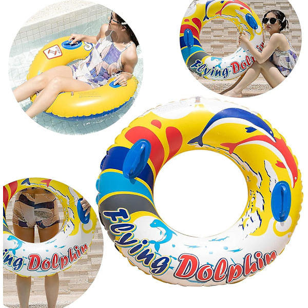 Svømmering, svømmering, oppblåsbar ring, svømmering flytende svømmering hawaiisk svømmering ideell for voksne tenåringer strand og basseng.