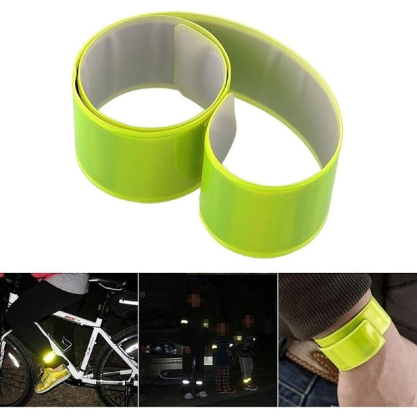 Paket Reflexarmband, Reflextejp, Reflexhandledsremmar, Reflexsäkerhetssnäpp Armband, Vår Vandring Vandring Jogging