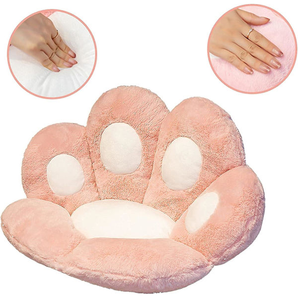 Katt tass kudde mjuk kudde plysch kudde soffa kudde söt soffa kudde golvkudde plyschdocka kontor sovrum vardagsrum sovrum(rosa70*60cm)