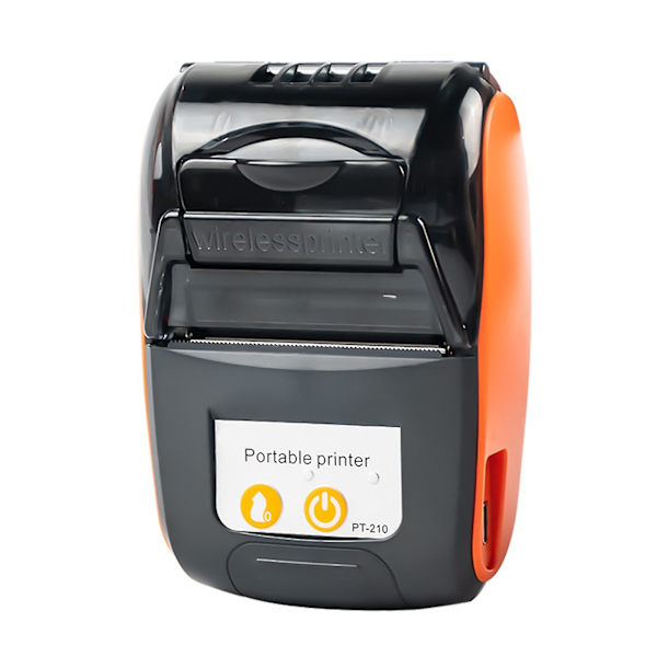 Blåtands kvittoskrivare 58mm Mini trådlös Pos kvittoskrivare（EU,orange）