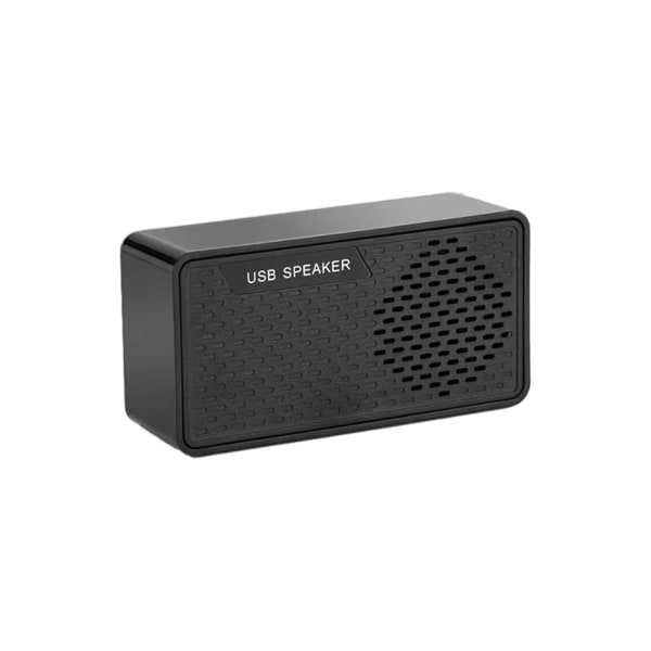 Mini Portables Resor Hög Volym USB Audio Dekoder Ljud Dator Högtalare Laptop Högtalare Mini Ljud（Svart）