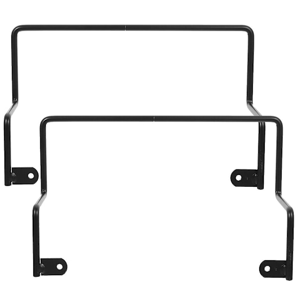 2-pak Hjemmeseng Klips Anti-Slip Baffel Seng Ramme Madrassklie Stopper (21X18cm, Sort)