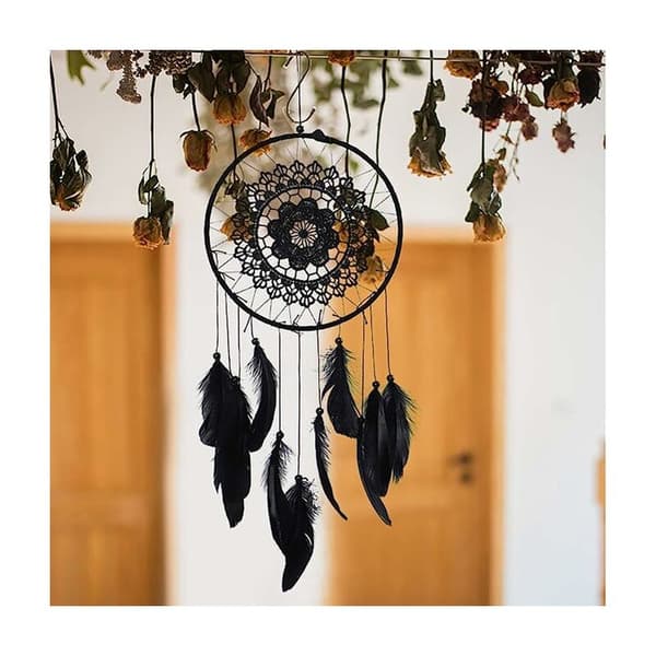 Macrame drömfångare, drömfångare handgjord av Boho, drömfångare väggkonst för bröllop, hem, sovrum, väggdekor