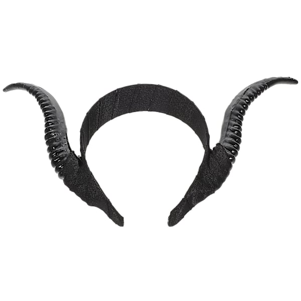 Simuloitu sarvipanta Halloween hiukset cosplay goottilainen sarvipäähine (31X13CM, musta)
