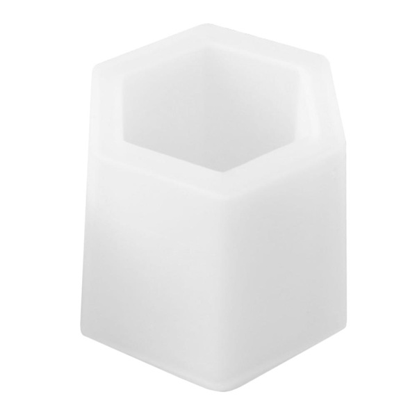 1 st Penhållare Form Penhållare Kopp Form DIY Kruka Silikon Form (4X7.2CM, Vit)