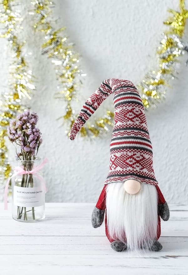 Håndlaget, Julepynt Alvepynt Thanksgiving Gave (Rød Stripe - 19 Tommer)