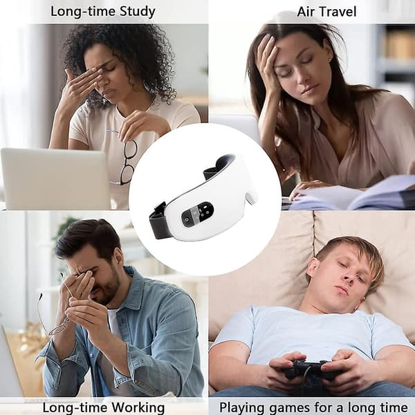 Lämpöä ja Bluetooth-musiikkia toistava silmämaski