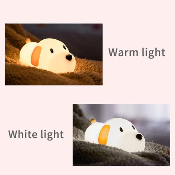 Led natlys, natlys berøringsswitch, natlys varmer hvidt lys, Usb