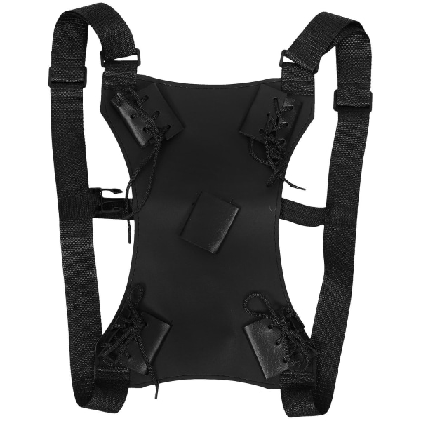 Svärdväska ryggsäck för svärd resväska med cosplay-kostymremmar (37.00X25.00X1.00CM, svart)
