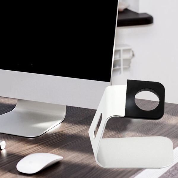 Smart Watch Laddare Stativ Skrivbord Klocka Laddning Kabel Organizer Klocka Stativ (Svart)