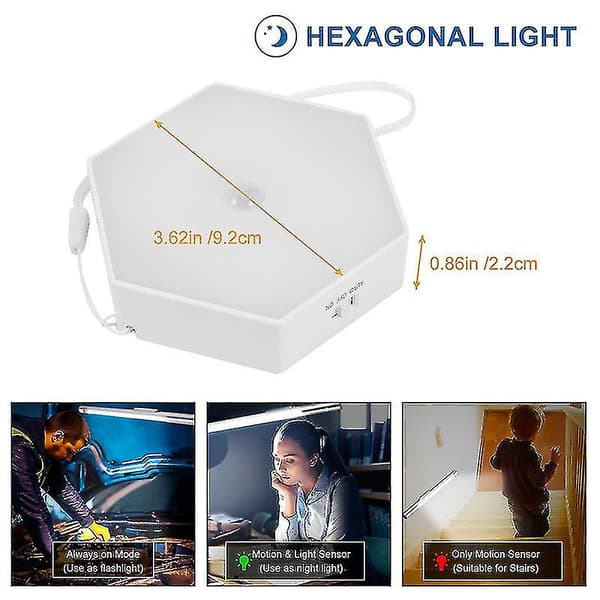 1 st Hexagonal Ljus