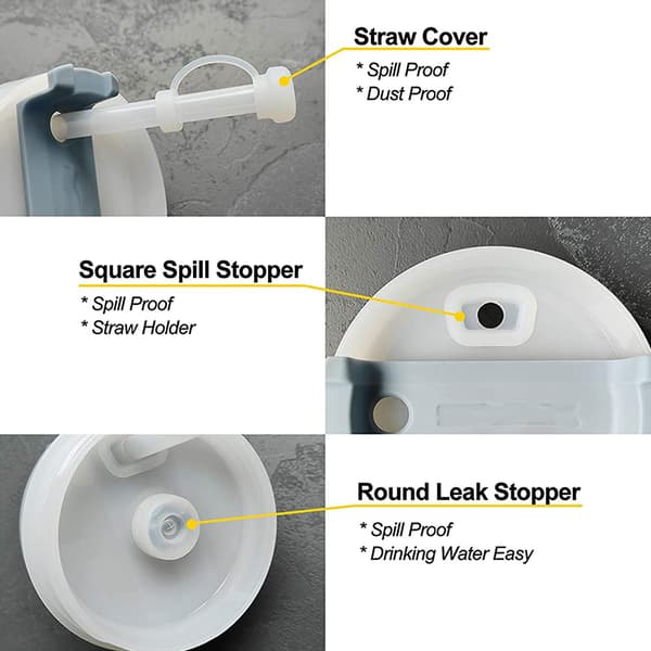 Tips Cover Sugrör Skydd Pluggar Återanvändbara Dricka Sugrör Pluggar Dammtät Sugrör Tips Lock