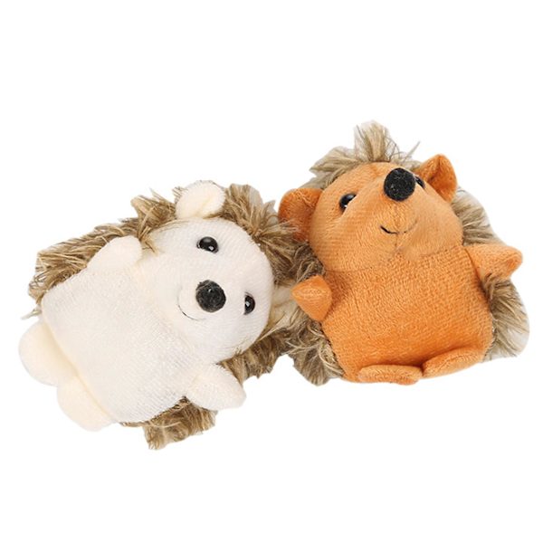 Sød tegneserie pindsvin blød plys bamse sovedyr børn gave hjem dekoration（Gul）