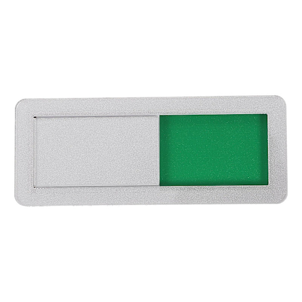 Kontor Sekretess Skylt Akryl Dörrskylt Konferensrum Skjutdörr Indikator (0.5X4X10CM, Silver 1)
