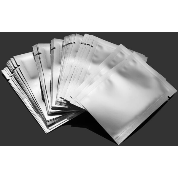 Full 100 st platta folie förpackningspåsar vakuumförseglade Mylar påsar värmebeständiga kycklingförpackningspåsar för hemmakök (7X10cm)