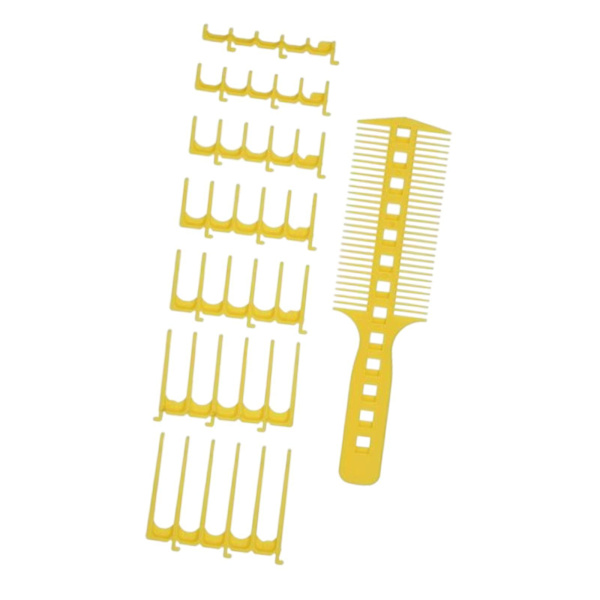 8 st DIY Hemklippning Kam Set Frisör Hårklippning Set För Barn Kvinnor Gul