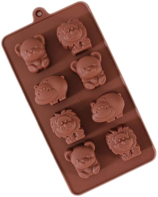 Premium silikone bageform/muffinform til muffins, kager, budding og gelé - Høj kvalitet silikone kageform (chokoladefarve)