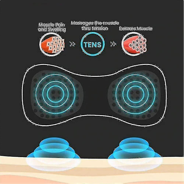 Lymfdränage Massage Pad, Lymfdränage Massager för armar, nacke, axlar, rygg, midja, ben