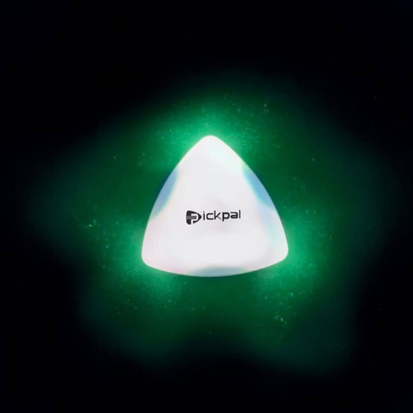 Beat Picks-Beatpicks Ljus upp gitarrplektrum, LED-gitarrplektrum Ukuleleplektrum Gitarr (Grön)