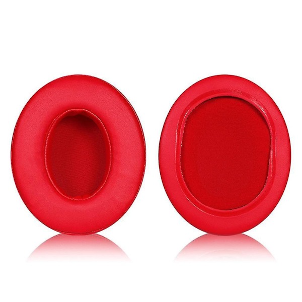 1 par udskiftningskomfortable ørepuder Lædersvampepuder til Sony Mdr-ds7500 Rf7500-rød