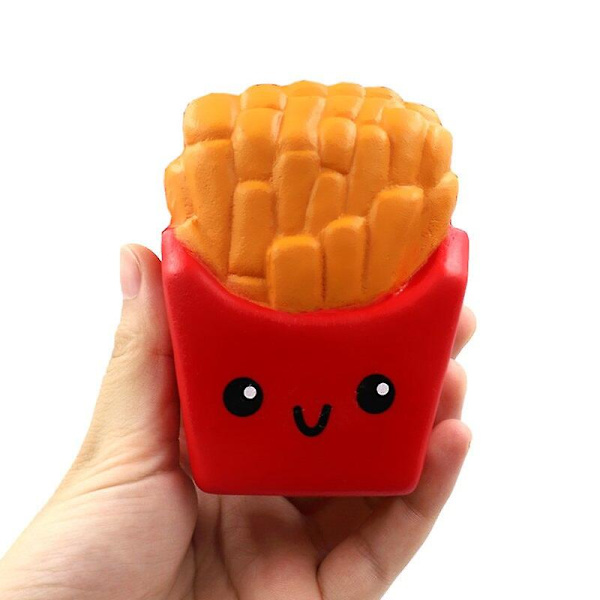 Simulering Pommes Frites Doftande Squishy Långsamt Stigande Mjukt Fylld Kläm Leksaker Barn Vuxna Stressavlastning Leksak 12*10 Cm