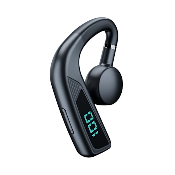 Bluetooth-ledningshörlurar Open Ear-hörlurar Bluetooth 5.2 Sport Trådlösa öronsnäckor med inbyggd mikrofon, svettheadset (svart)