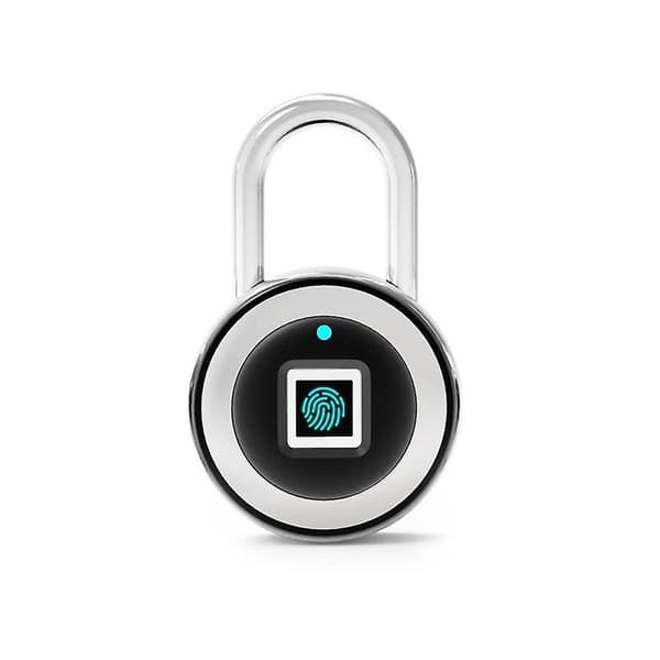 Fingeravtryckslås smartlås fingeravtryck stöldskydds lås（Svart）