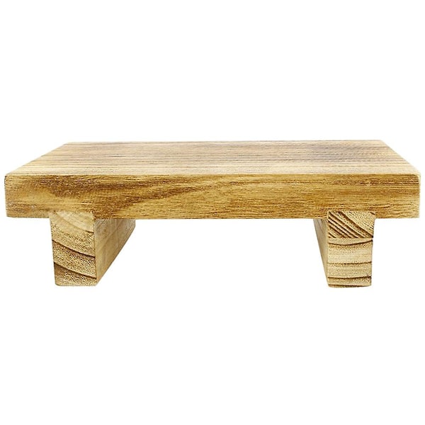 Træ seng trin skammel, husholdning soveværelse trin skammel, multifunktionel trin skammel (25.00X18.00X7.00CM, som vist i figur 1)