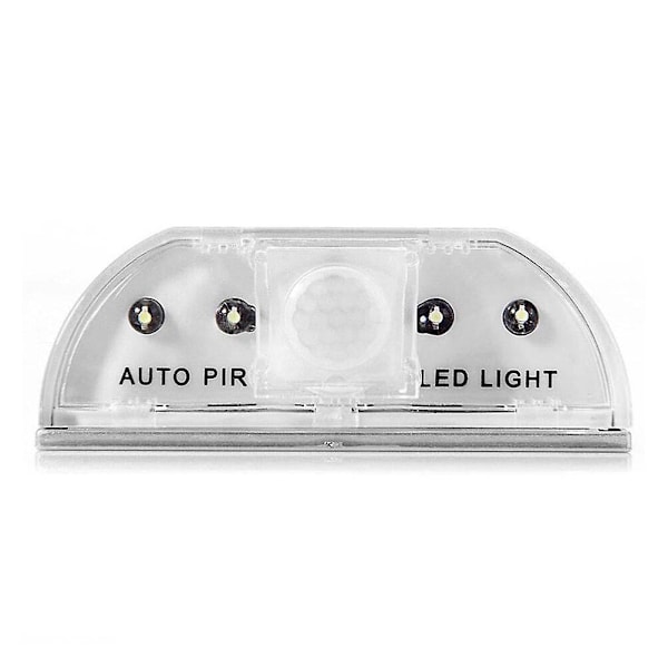 LED Intelligent Sensor Natlys Dør Lås Sensor Lys (Sølv)