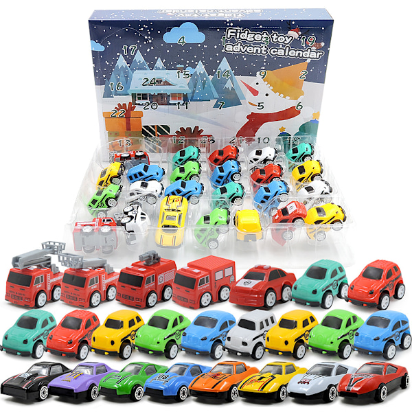 24-delad DIY handriven blindbox julkalender med nedräkning blindbox jul blindbox barnfestgåva jul leksak
