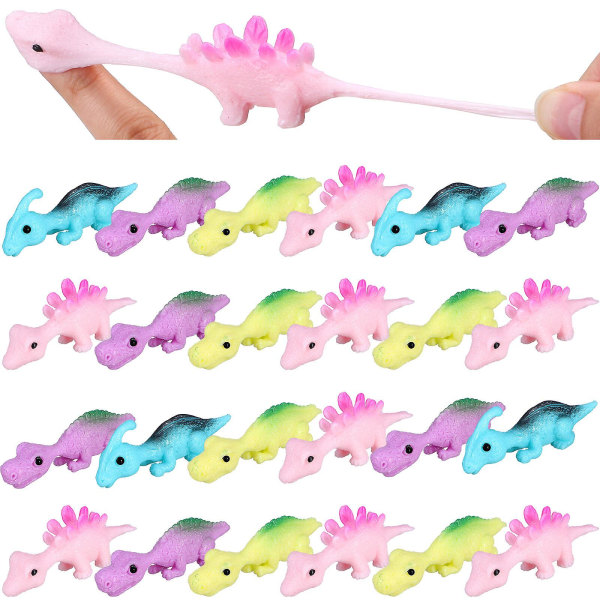 30 STK Flying Dinosaur Finger Legetøj Strækbart Finger Legetøj Mini Dinosaur Figur Party Favors (7.60X2.80X1.60CM, som vist på billedet)