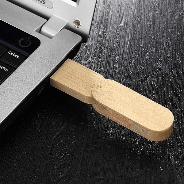 Usb Flash Drive, premium Usb2.0 Flash Drive, 16gb/32gb Massivt træ Usb Flash Drives Høj hastighed Data Storage Memory Stick Pendrive Med æske