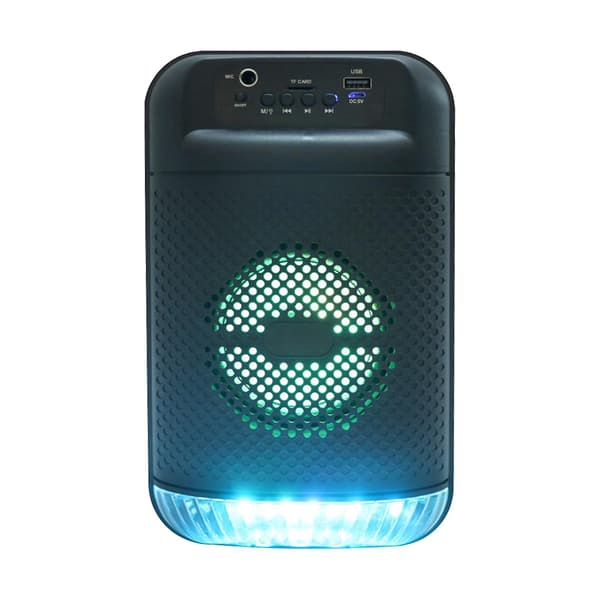Bluetooth-högtalare version 5.0, Home Mini Bluetooth-högtalare med mikrofon, bärbart utomhuskort, bashögtalare (svart)