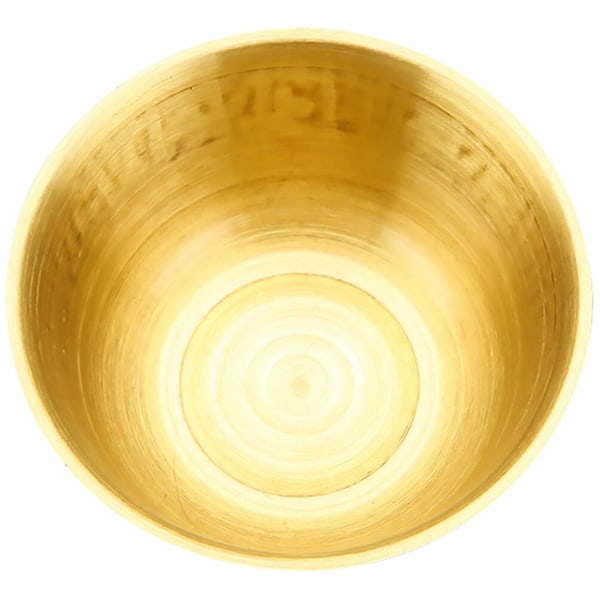 Kreativ liten kopparskål ris skål dekoration för att dyrka gudar (7.5X7.5CM, guld)