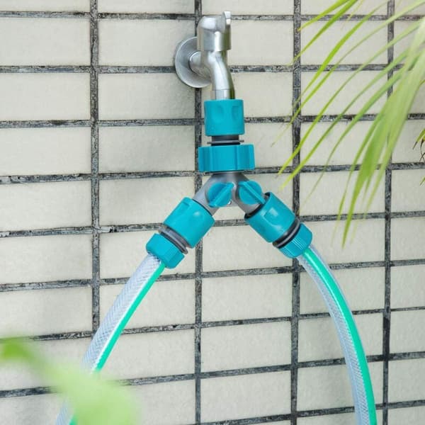 2-vägs trädgårdsslangdelare Diverter Adapter 2 st