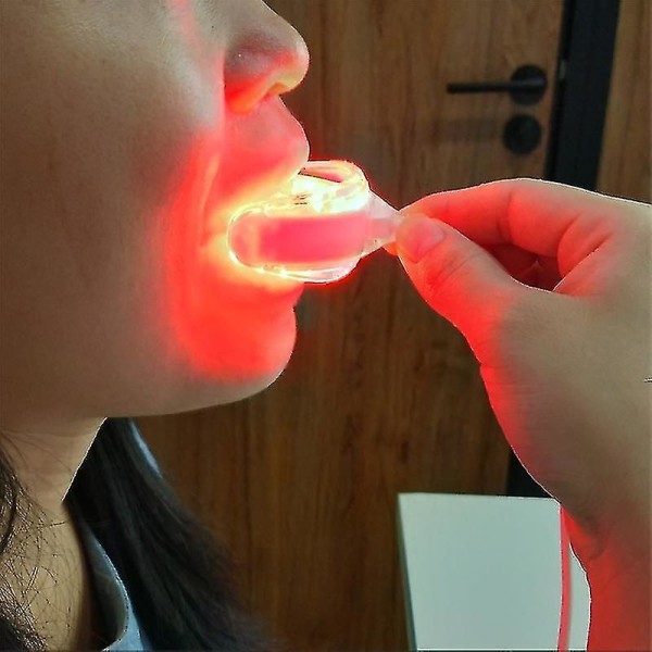 Tannsår Cure Reliever Gingivitis Therapy Led Red Light Terapentisk enhet