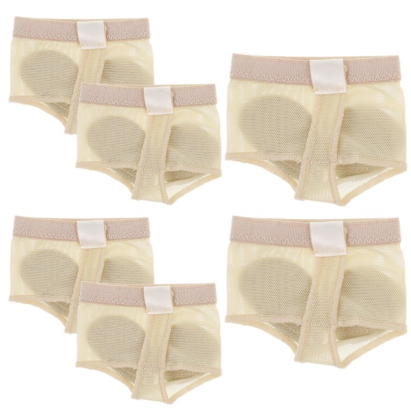3 par balett magdans skyddande främre fotkuddar överdrag - storlek L (beige) (L, som visas)