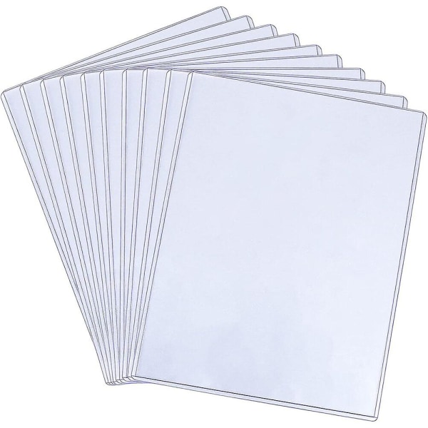 12-osainen cover kannettava valokuvakansi läpinäkyvä cover (28.00X21.60X0.10CM, valkoinen)