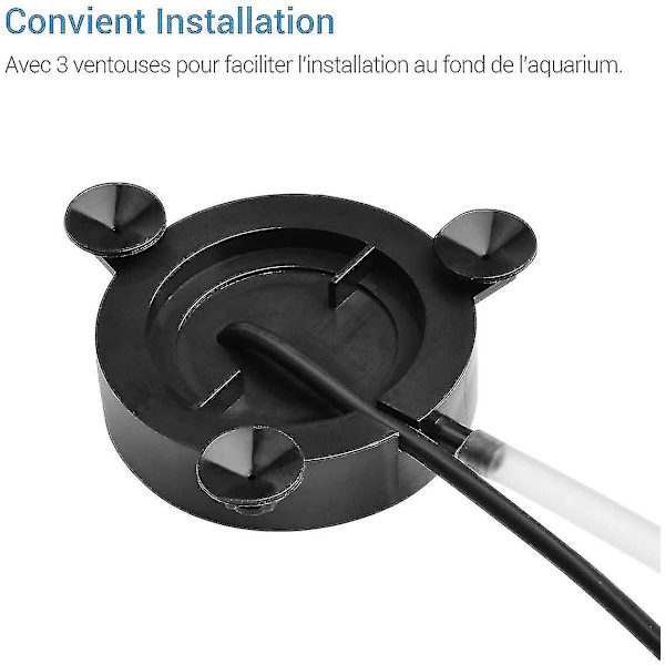 Neddykkelig akvarium boblelampe, automatisk farveskift