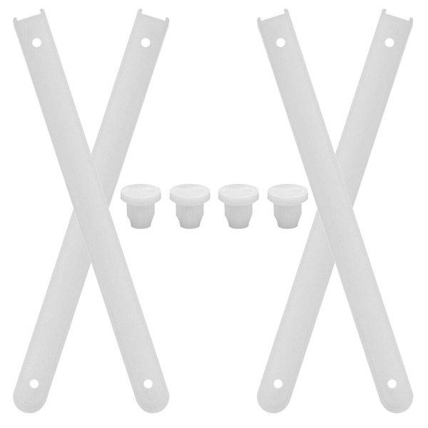 40-styks skuffe fastgjorte skinner i plast L-formet skuffe prop (2.10X1.90X1.20CM, brun)