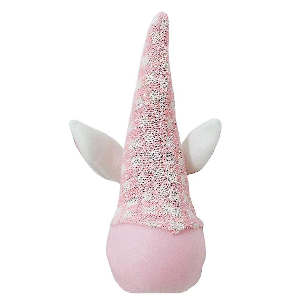 Påskhare Gnome Dekoration Handgjord Ansiktslös För Docka Plysch Dvärg Svenska Tomte Elf Prydnad Barnleksaker（Blå）