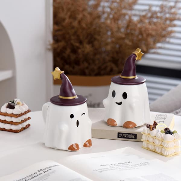 Spøkelseskopp Kaffe Julekopp 3D Halloween-kopp Spøkelseskopp Gave til barn kvinner menn