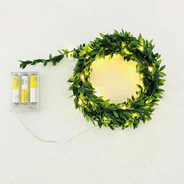 Ljusslinga - 30 LED - 3 m, Sovrum Jul Bröllop Fest Hemträdgård Utomhus Fe-ljus [Energiklass A+++]